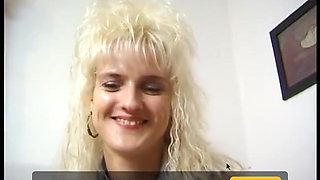 Blonde german MILF in solo act