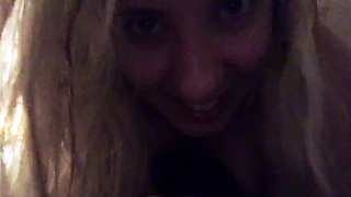 Amateur Blonde Blowjob handjob Huge Facial