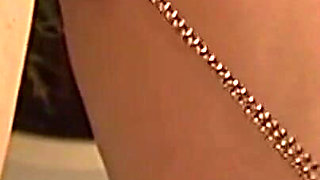 Masked Mature Brunette Bound and Drenched in Cum