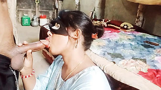 Indian college girl in school uniform kisses the ground for her teacher - Desi student Aisha sucks and strips