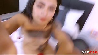 Lesbian Latina Toys Her Ass