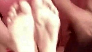 Webcam Couple's Foot Fetish Show with a Twist