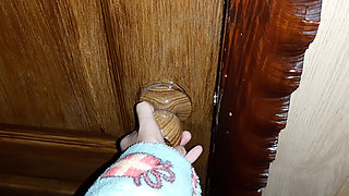 I Heard My Stepmom Moaning While Masturbating in the Toilet and Started Watching Her