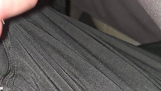 Handjob on the plane with people all around!