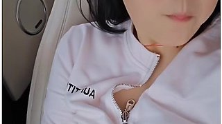 Korean Teen Flashing In The Car