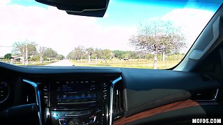 Lily's Blonde Passion in a Wild Outdoor Car Adventure