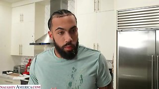 Roxie Sinner seduces friend's husband by playing with her pussy in front of him
