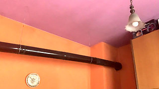 Big tits spanked at home