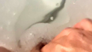 I give myself an orgasm in the bath.