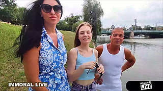 Sloppy Blowjob Leads To Penetration Of Her Tight Shaved Pussy!