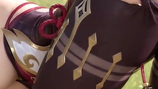 Genshin Impact Ganyu Animated Anal Footjob Titjob
