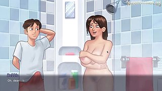 Mature MILF Gets Creampied in Summertime Saga 45 – Big Tits 3D Hentai Game
