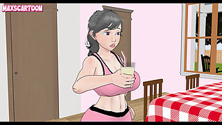 Stepbrother Ethan's banana smoothie