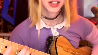 Curly Blonde Teen Records Solo Dildo Masturbation More at