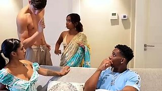 - with Jesus and Brady Bud Interracial Foursome with Two