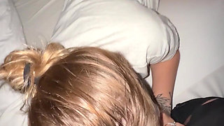 Slutty Wife Sucking Cock Before Bed