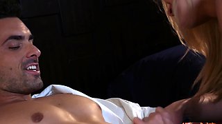 Scarlet Red Cock Sucking Then Pussy Licked