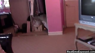 Busty Emo girl gets titty fucked by bf