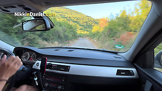 Hot Date with a Sexy Girl Ended in Wild Car Hood Sex