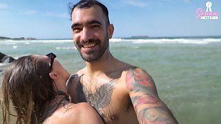 Adventurous journey to a nude beach in Brazil - Wild outdoor sex - SammmNextDoor rendezvous Night #30