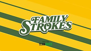 Familystrokes - adorable teen charlotte sins licks her stepmoms cunny while banged from behind by step-father