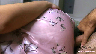 Roommate Comes to Share My Bed, Leaves with a Big Mess on Her Pussy