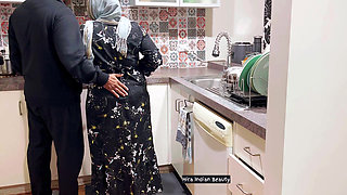 Hijabi MILF's Sensual Lip Lock Kissing & Love Making - Pussy Fingering, Boobs Press & Ass Press in Hot Foreplay