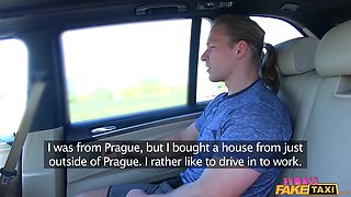 Lady faux taxi - passenger eats pussy then fucks me wet in cab