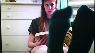 College girl ultra-cute feet