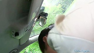 Amateurs Lady Nailed In The Car