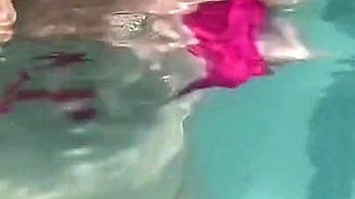 Artemisia Love Sexy and Horny Underwater Showing Her Big Tits in a Super Micro Bikini and You Can See Her Aureolas…