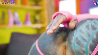 Monster COCK BUTT reaming greedy trippy HIPPIE bitch