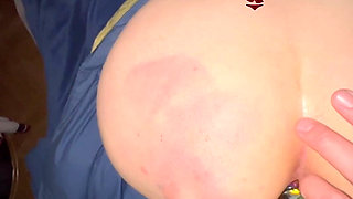 Doggystyle and Spanking with a Girl Plugged
