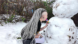Fucking the Snowman!