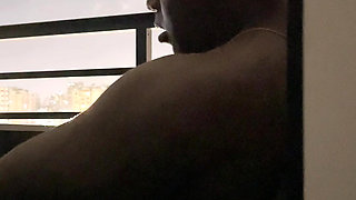 I eat my neighbor's dick on the hotel balcony -amateur couple- nysdel