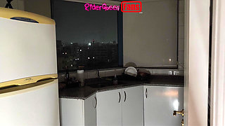 Sexy Stepmom in Kitchen