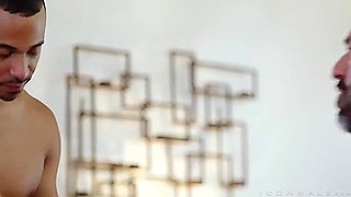 Drew Sebastian, Calix Rivera And Zario Travezz - Older Stepdaddy Fucks Two Hung Boys