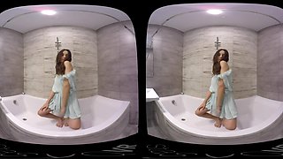 Fit Babe Stasy's Sexy Shower - Solo Model Teasing