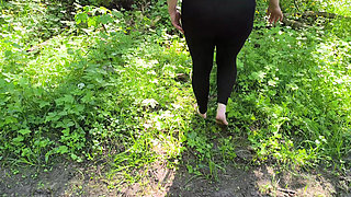 Oily Boobs Pounding in the Forest