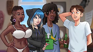 Hot animated twerking ass in a sexual cartoon fantasy