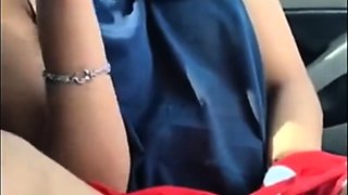 Hajibi Girl Finger Hard On Her Boyfriends Car In Highway