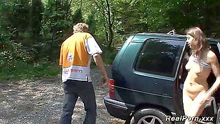 german teen 18+ picked up for car sex