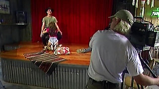 Retro Fuck on Stage with Full Squirt