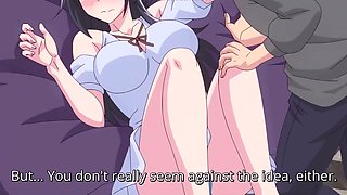 Hot hentai: hot girl with big boobs seduces her masseur and gets her pussy teased with his hands
