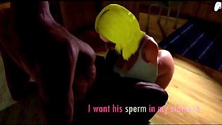 Blonde MILF in 4K: Big Black Cock Sex, Creampie & Hentai