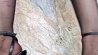 In Front of You the Secretary with Pantyhose and Stiletto Heels Dangling From Her Feet