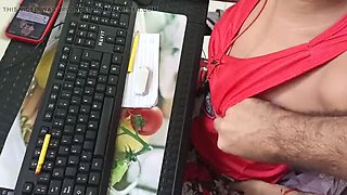 Hot Venezuelan Stepsister Sucks Cock While Working - Amateur MILF Blowjob & Cum in Mouth