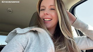 Day in the Life of a Camgirl! Testing New Toys in the Drive Thru + Mall! so M...