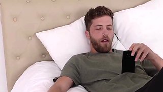 Naughty light-haired honey plays truth or dare and screws