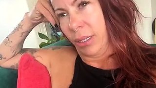 Amateur striptease and Solo masturbation